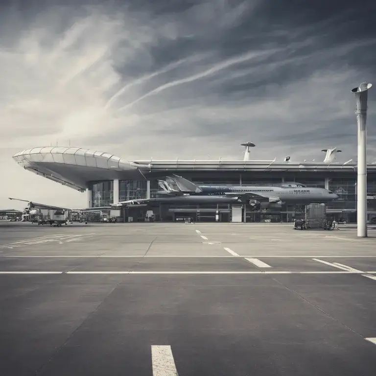 Exterior of an airport