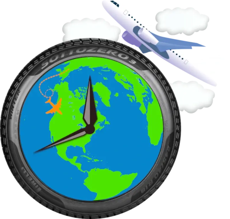 Anytime Travel Globe Logo